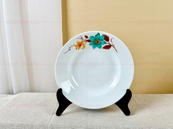Đĩa sâu lòng trung kiên hoa mộc